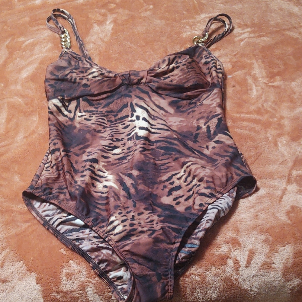 Magicsuit Brown and Black Animal Print One Piece